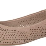 CAPRICE Damen Ballerinas Leder Lochmuster Memory Fußbett-0