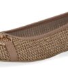 Caprice Damen Ballerinas Bast Elegant Leder Textil MEMOTION-0