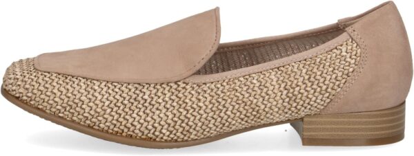 CAPRICE Damen Slipper Elegant Flach Leder Textil Memory-4