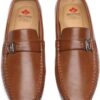 DECARSDZ Herren Penny Loafers Slip On Schuhe PU Leder Casual-5