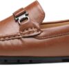 DECARSDZ Herren Penny Loafers Slip On Schuhe PU Leder Casual-1