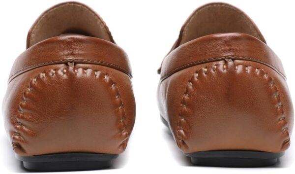 DECARSDZ Herren Penny Loafers Slip On Schuhe PU Leder Casual-3