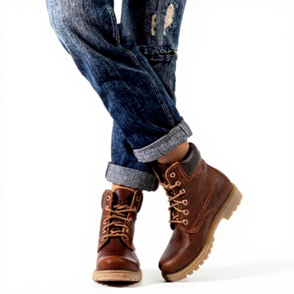 Panama Jack Damen Stiefel Braun Bark warm gefüttert