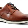 Ted Baker Herren Oxford Schuhe Leder Cognac Schnürhalbschuhe