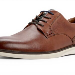 Ted Baker Herren Oxford Schuhe Leder Cognac Schnürhalbschuhe