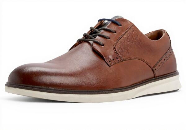 Ted Baker Herren Oxford Schuhe Leder Cognac Schnürhalbschuhe
