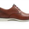 Ted Baker Herren Oxford Schuhe Leder Cognac Schnürhalbschuhe