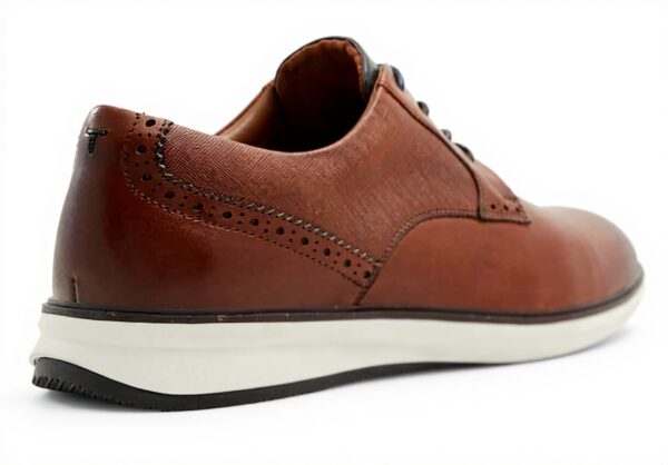 Ted Baker Herren Oxford Schuhe Leder Cognac Schnürhalbschuhe
