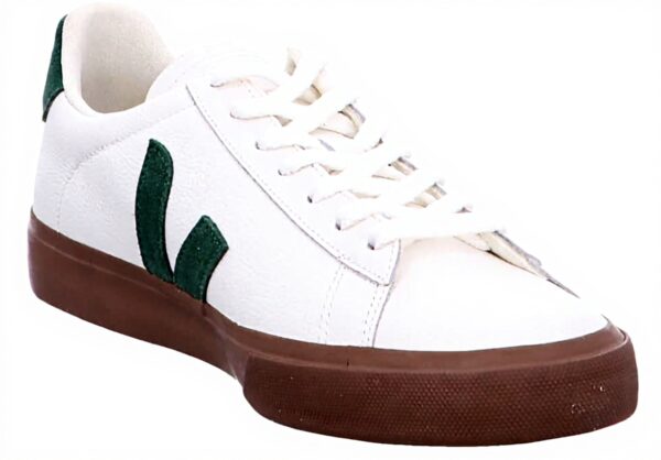 Veja CampoSneaker Herren chromfrei Leder Sneaker White Bark
