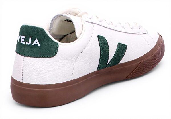 Veja CampoSneaker Herren chromfrei Leder Sneaker White Bark