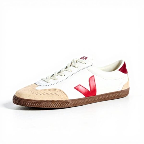 Veja Herren Volley Sneaker Weiß Pekin Rinde Gummisohle