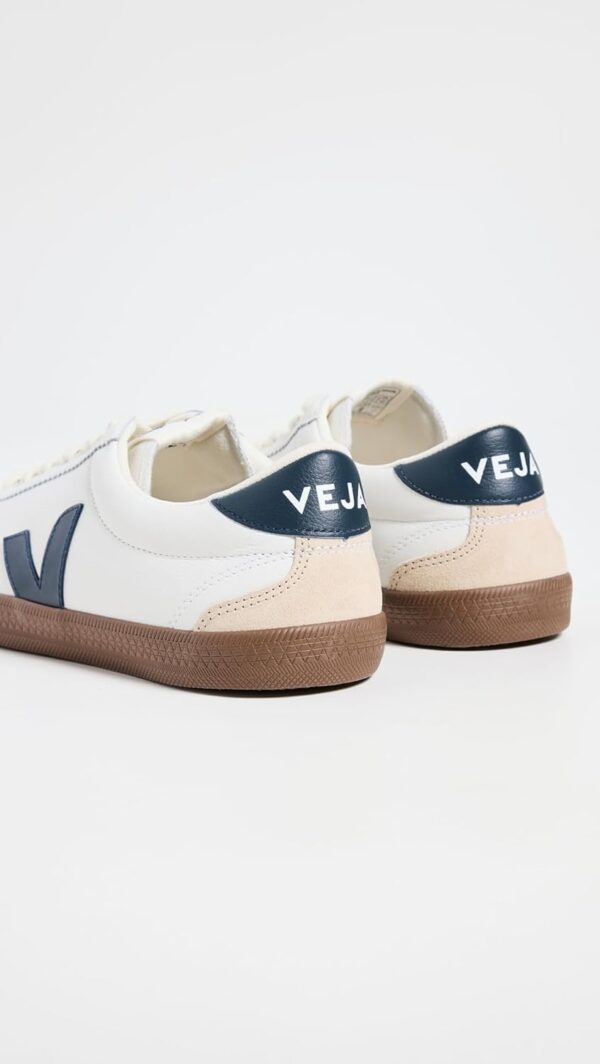 Veja Herren Sneaker Weiß Bootsbark Leder Volley-2