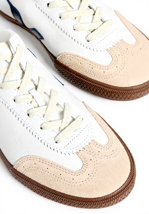 Veja Herren Sneaker Weiß Bootsbark Volley Leder