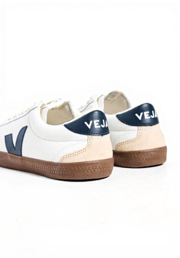 Veja Herren Sneaker Weiß Bootsbark Volley Leder