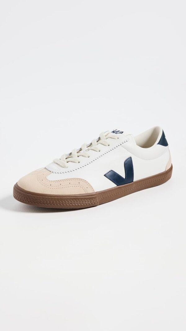 Veja Herren Sneaker Weiß Bootsbark Volley Leder-1