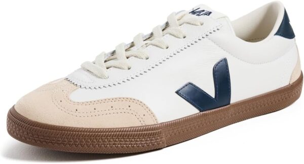 Veja Herren Sneaker Weiß Bootsbark Volley Leder-0