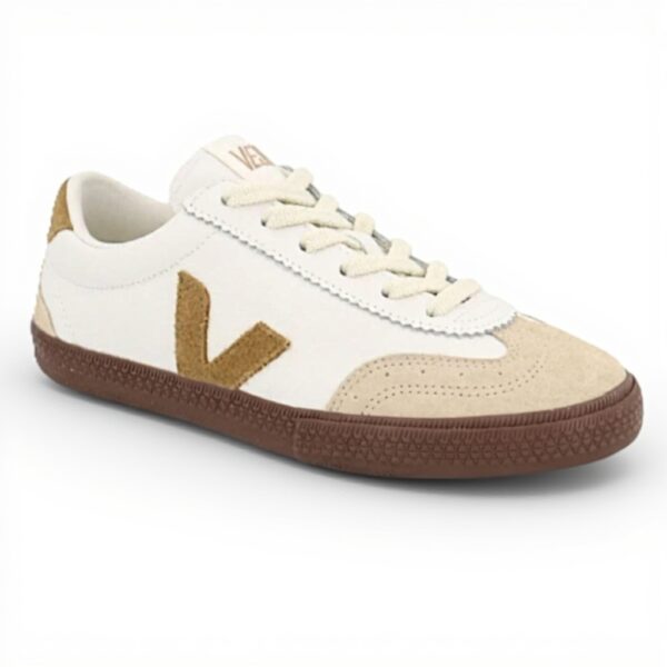 Veja Volley Sneaker Herren Leder Weiß Tent Bark