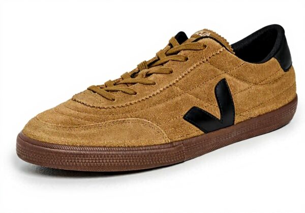 Veja Panenka Herren-Sneaker Tent Black Bark Gummisohle