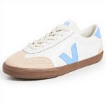 Veja Volley Sneaker Damen Weiß Aqua Bark organisch Leder