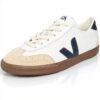 Veja Damen Sneaker Volley Bio-Leder Weiß Nautico Bark