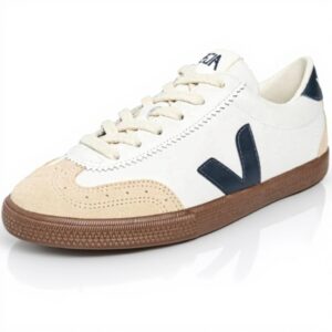 Veja Damen Sneaker Volley Bio-Leder Weiß Nautico Bark