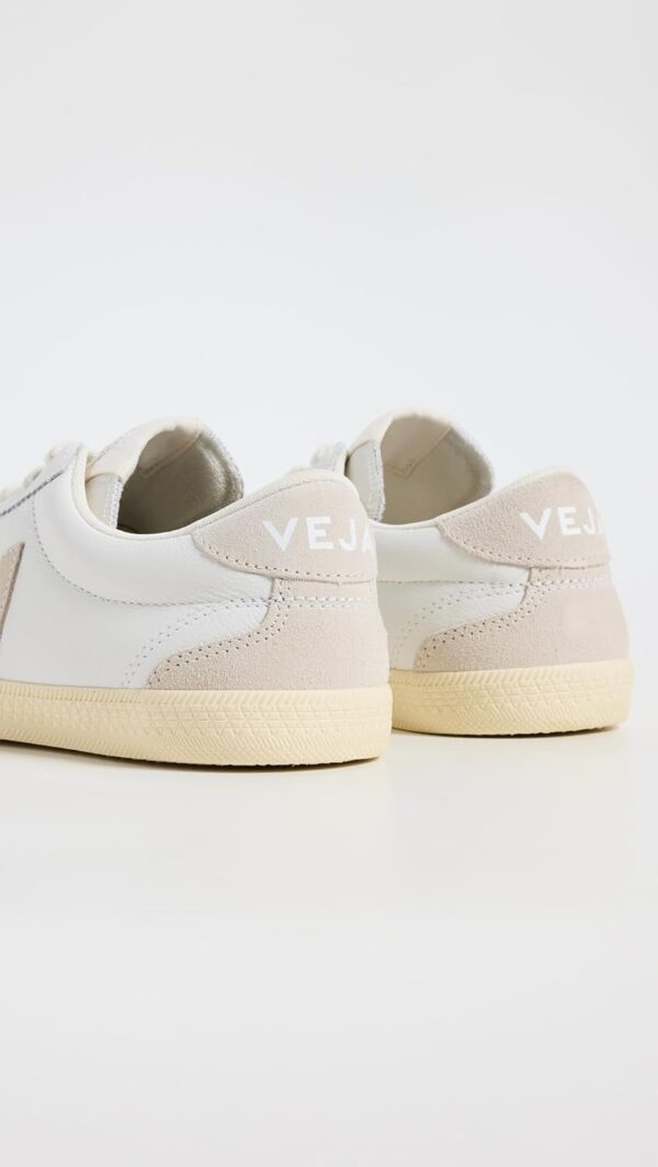Veja Sneaker Damen Weiß Natur Leder Volley Gummisohle-3