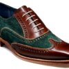 BARKER Spencer Brogue Oxford Herren Luxus Schuhe Handgenäht