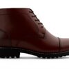 CALTO Mens Boots Genuine Leather Brogue Style Ankle High