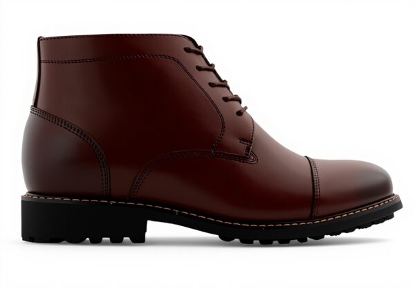 CALTO Mens Boots Genuine Leather Brogue Style Ankle High