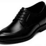 CALTO Herren Höhensteigerungsschuhe Leder Derby 2,8 Zoll