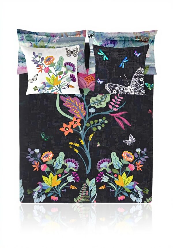 Iceberg Bettwäsche 135 cm bunt Baumwolle Bettwäsche-Set