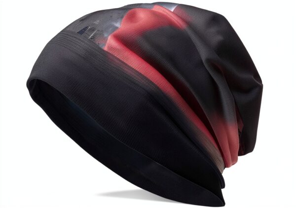 BROLEO Strickmütze Melting Iceberg Prints Unisex Schwarz