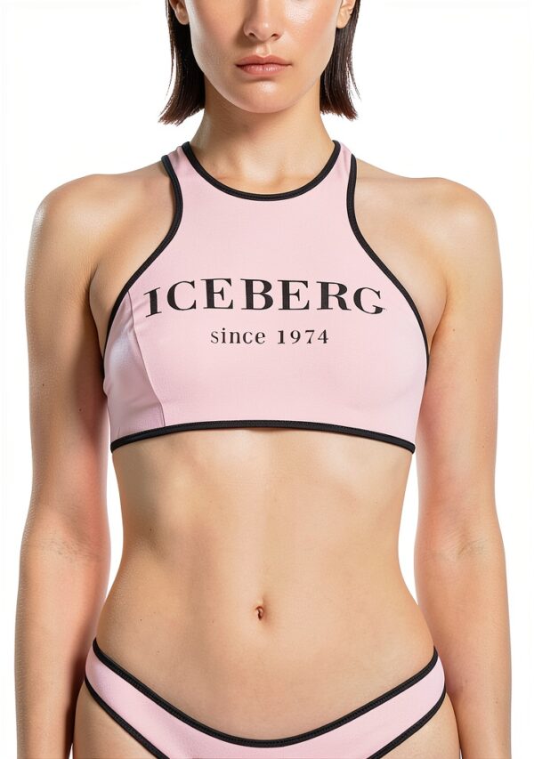 Iceberg Sport BH Strand Logo Heritage Pink Damen Activewear