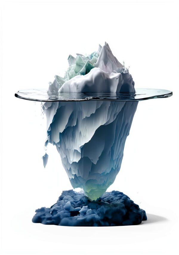 Iceberg Hidden Danger Poster Leinwand Wohnzimmer Dekoration