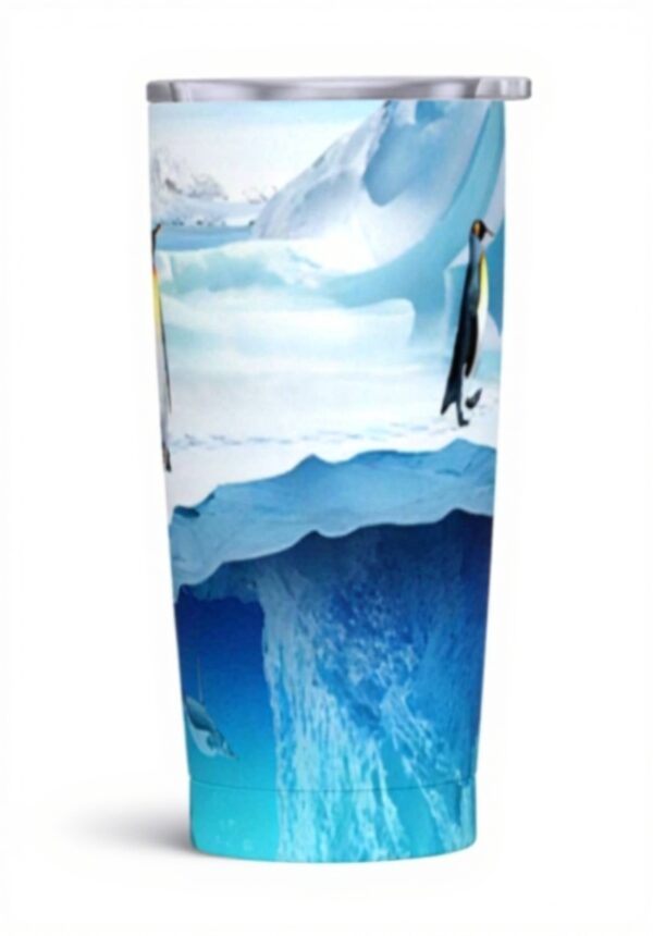 Pinguinbecher Edelstahl Thermoskanne 590 ml Autobecher