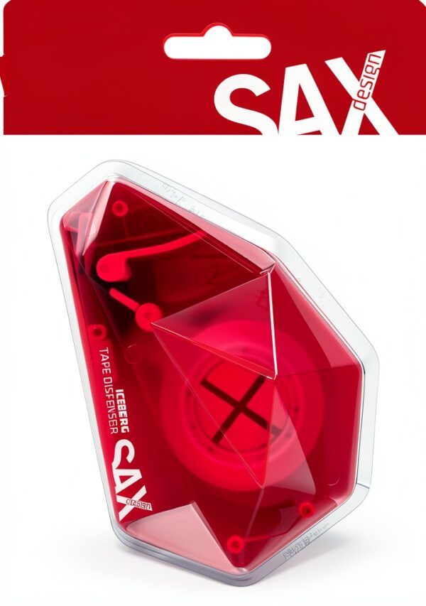 SAX Iceberg Klebebandabroller Pink ergonomisch Bürobedarf-1